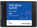 【在庫目安:あり】【送料無料】WESTERN DIGITAL 0718037-884653 WD Blue SA510 SATA接続 2.5インチSSD 1TB 5年保証 WDS100T3B0A(2)