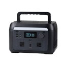 【送料無料】ELECOM DE-PS500PBK ポータブル電源/ 512Wh/ AC定格出力600W/ AC×2/ USB-C×2/ USB-A×2/ シガーソケット/ ブラック【在庫目安:お取り寄せ】(2)