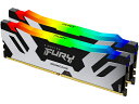 yzLOXg KF572C38RSAK2-32 32GB DDR5 7200MT/ s CL38 DIMM (kit of 2) FURY Renegade Black RGB XMPy݌ɖڈ:񂹁z