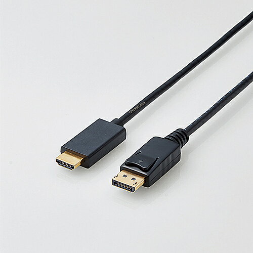 【在庫目安:あり】【送料無料】ELECOM CAC-DPHDMI20BK 変換ケーブル/ DisplayPort - HDMI/ 2.0m/ ブラック