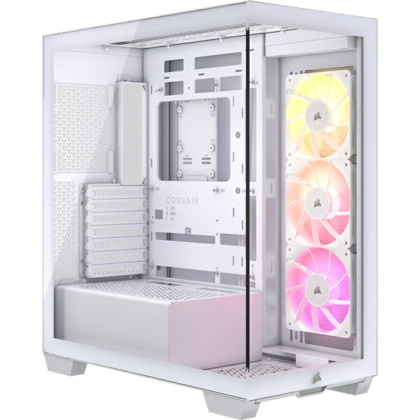 【送料無料】コルセア(メモリ) CC-9011279-WW ミドルタワー型PCケース 3500X RGB Tempered Glass Mid-Tower -White-【在庫目安:お取り寄せ】