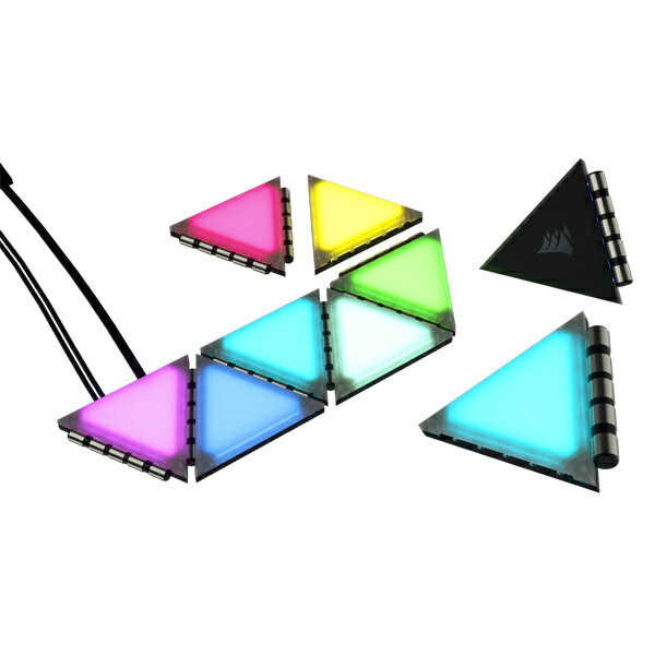 【送料無料】コルセア(メモリ) CL-9011115-WW ライティング拡張キット iCUE LC100 Smart Case Lighting Triangles Expansion Kit【在庫目安:お取り寄せ】