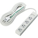 ELECOM T-T01-3450WH/RS RoHS指令 3ピン対応タップ/ 4個口/ 5.0m/ ホワイト【在庫目安:お取り寄せ】