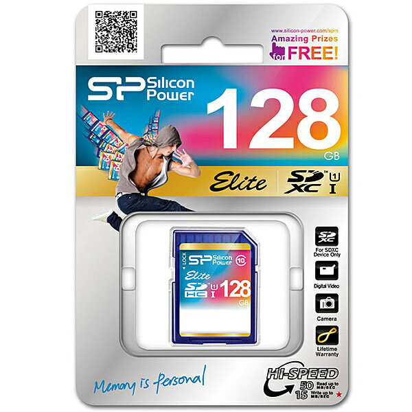 【送料無料】シリコンパワー SP128GBSDXAU1V10 【UHS-1対応】SDXCカード 128GB Class10　5年保証【在庫目安:お取り寄せ】