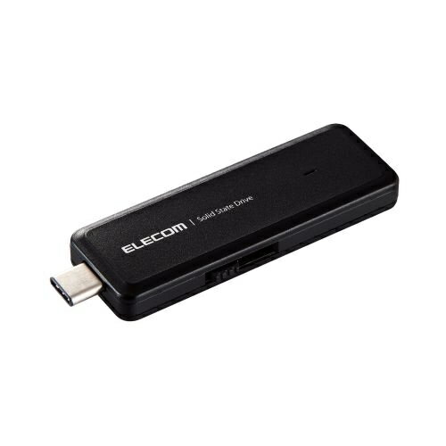 【送料無料】ELECOM ESD-EMH1000GBK 外付けSSD/ ポータブル/ USB3.2(Gen2)/ USBメモリ型/ 1TB/ ブラック【在庫目安:お取り寄せ】| パソコン周辺機器