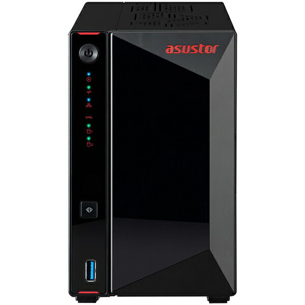 【送料無料】ASUSTOR AS5402T NIMBUSTOR 2 Gen2 2ベイNAS Intel Celeron N5105 クアッドコア CPU 4GB DDR4 M.2 SSD 4スロット搭載 3年保証【在庫目安:お取り寄せ】| NAS RAID レイド
