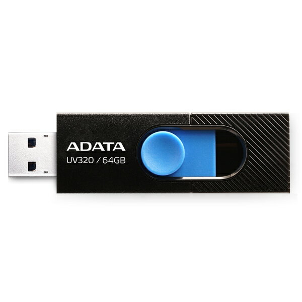 USB Flash Drive 64GB USB3.2 Gen1 UV320 BK ●仕様　64GBブラック/ブルー　インターフェース USB 3.2 Gen1 （USB 2.0と下位互換性あり）/重量 7.9g/寸法（縦 x 横 x 高さ...
