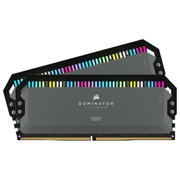 【送料無料】コルセア(メモリ) CMT64GX5M2B5600Z40K DDR5 5600MHz 32GBx2 UDIMM 40-40-40-77 AMD EXPO DOMINATOR PLATINUM RGB DDR5 RGB LED 1.25V【在庫目安:お取り寄せ】