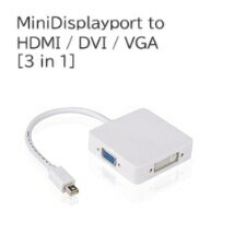 乐天商城 - MiniDisplayport to HDMI / DVI / VGA 　[3 in 1]