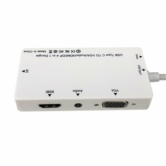 USB-C を HDMI or VGA+3.5mmステレオミニ or Displayport に変換【送料無料】