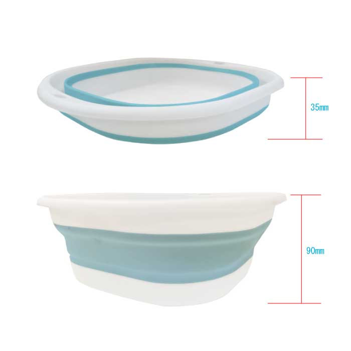 折りたたみ 洗面器 たためる洗面器 コンパクト洗い桶 (2)