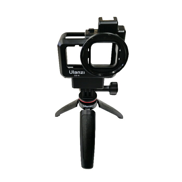 ［Ulanzi G9-4+MT-09］GoPro ホットシューブラケット付保護ケース＋三脚対応 自撮...