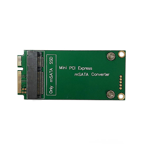 Mini PCI Express to mSATA SSD 変換アダプタ