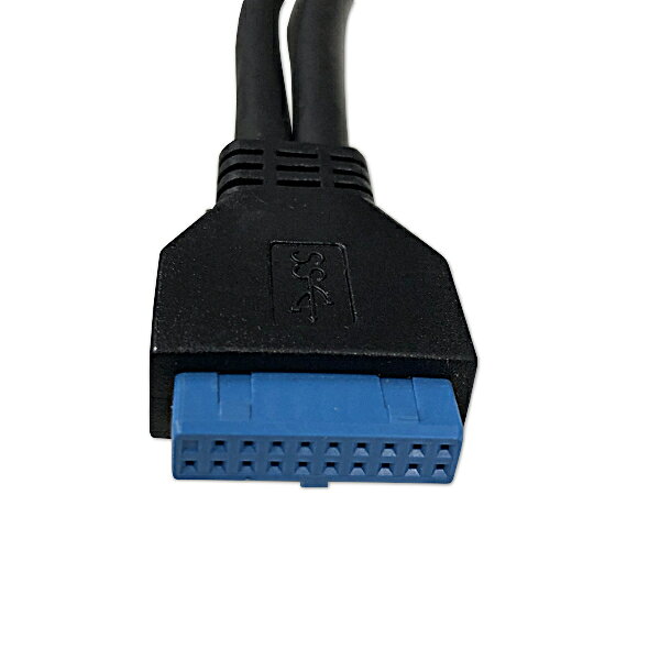パソコンの神様のUSB3.0 ヘッダ 20ピン変換ケーブル (メス)｜アングル3