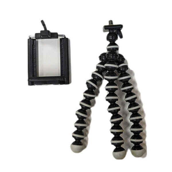 フレキシブル 三脚 スマートフォン ホルダー付き 三脚取り外し可能