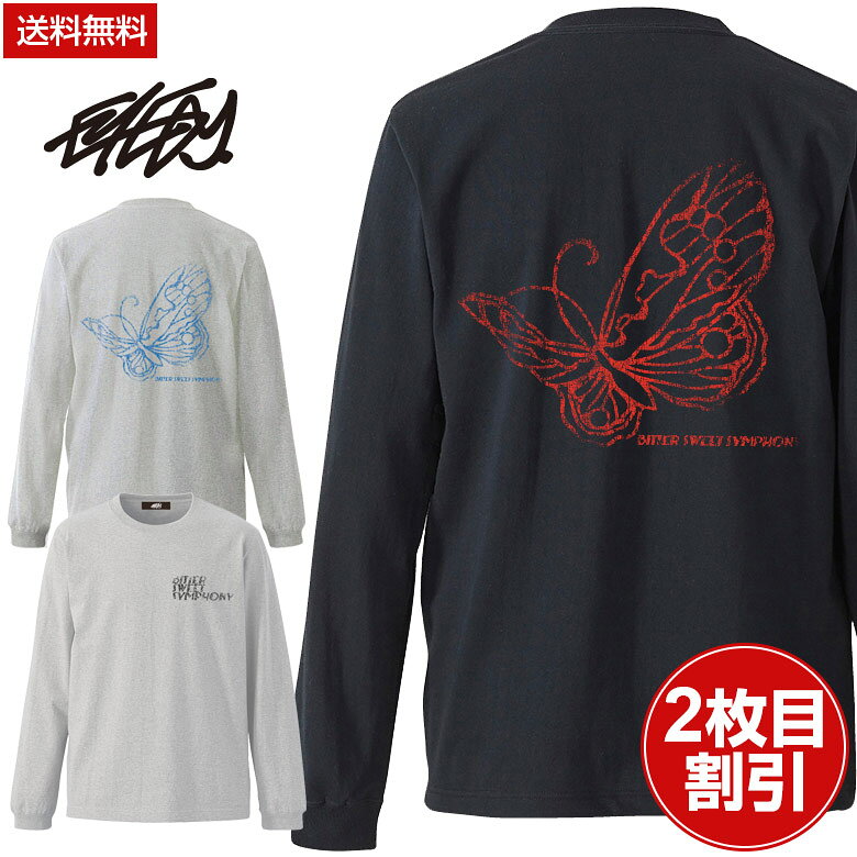 EYEDY アイディー 大きいサイズ メンズ ロングTシャツ BITTER ロンT 長袖 M L XL XXL XXXL Tシャツ デザイン プリント Tシャツ ASH BLACK ホワイト ブラック おしゃれ 人気 安い ブランド ビッグサイズ キリスト ストリート系 アメカジ 通勤 通学