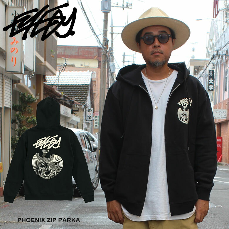 EYEDY アイディー PHOENIX ZIP PARKA ジップパーカー プリント アウター ブランド ビッグサイズ 大きいサイズ L XL おしゃれ ストリー..