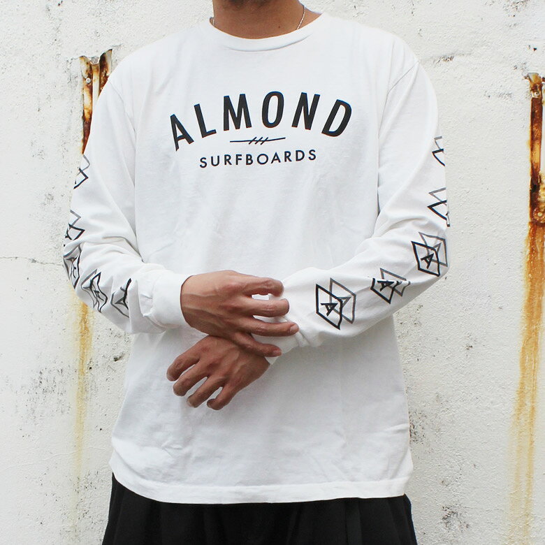 Almond FINESURFING アーモンド ファインサーフィン メンズ レディース ホワイト ナチュラル グラス グリーン ロゴ プリント Tシャツ ロングスリーブT 海 サーフ ユニセックス かっこいい おしゃれ 人気 安い ブランド キャンプ カジュアル 夏 フェス アウトドア pch1-10006343 PCH[ストリート系ルード] サンプル画像3