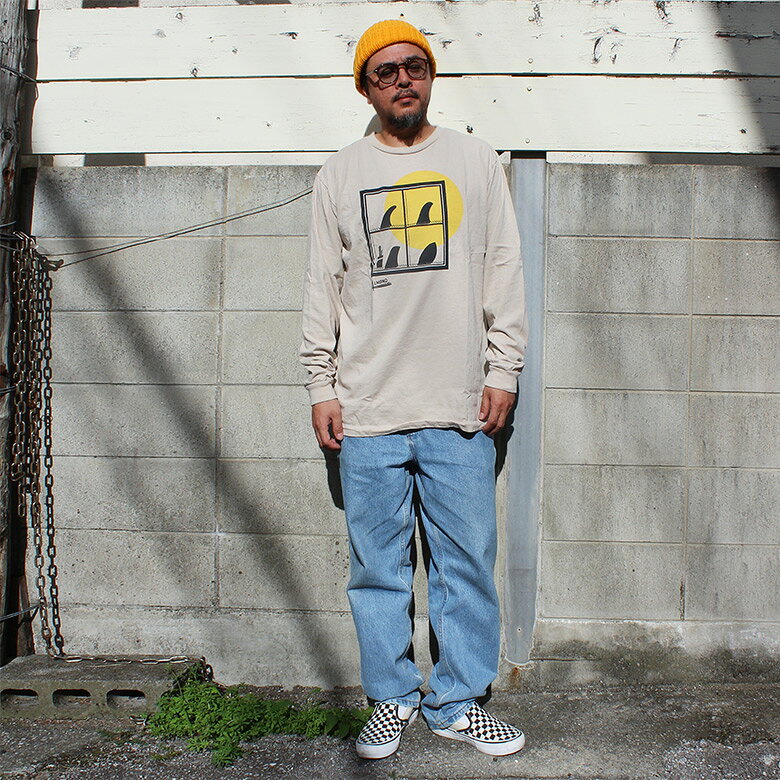 Almond WINDOW アーモンド ウィンドウ メンズ レディース ナチュラル グラス ネイビー グリーン ロゴ プリント Tシャツ ロングスリーブT 海 サーフ ユニセックス かっこいい おしゃれ 人気 安い ブランド キャンプ カジュアル 夏 フェス アウトドア pch1-10006342 PCH[ストリート系ルード] サンプル画像2