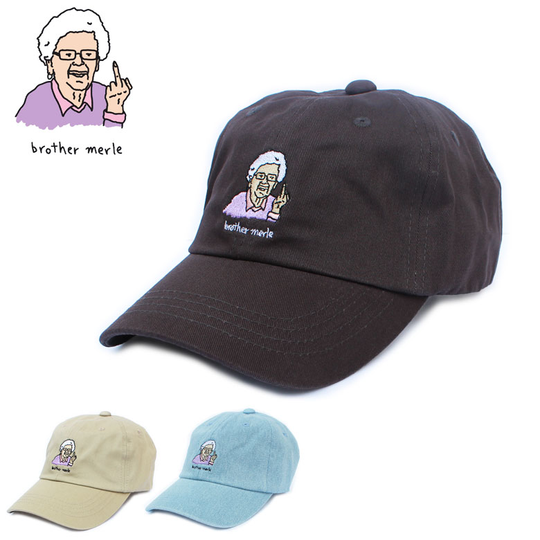 Rakuten - BROTHER MERLE ( ブラザーマール ) ブラザーマール キャップ BROTHER MERLE Betty emb DAD CAP 帽子 ハット メンズ レディース ユニセックス フリーサイズ 通勤 通学 ファッション ユニセックス レディース メンズ
