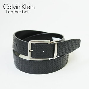 Calvin Klein Jeans カルバンクライン ジーンズ メンズ レザーベルト CKロゴ バックル レザー ベルト 11CK020004　リバーシブル メンズ ブランド ロゴ文字デザイン サイズダウン可能 人気 学生 高校生 ストリート系 通勤 通学 プレゼント 入社祝い 入学祝