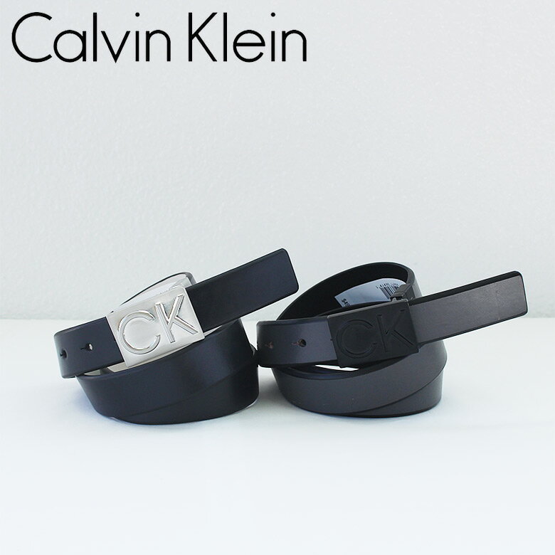 Calvin Klein Jeans カルバンクライン ジーンズ メンズ レザーベルト CKロゴ バックル レザー ベルト リバーシブル メンズ ブランド ロゴ文字デザイン かっこいい おしゃれ 人気 学生 高校生 ストリート系 通勤 通学 プレゼント 入社祝い 入学祝