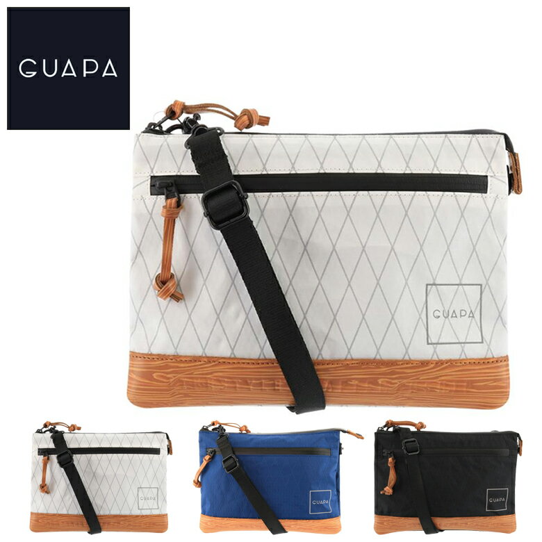 Rakuten - サコッシュ 防水 GUAPA グアパ X-Pac ショルダーバッグ 撥水 軽量 51001 レディース メンズ ショルダーバッグ サコッシュ バッグ 鞄 ストリート系 アメカジ ワーク系 ワークファッション ユニセックス メンズ かっこいい おしゃれ 人気 ブランド アウトドア スケート