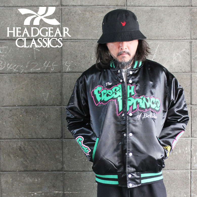 HEADGEAR CLASSICS ヘッドギア クラシック DJ・ジャジー・ジェフ&ザ・フレッシュ・プリンス サテンジャケット アウター ヒップホップ HIPHOP 大きいサイズ おしゃれ かっこいい メンズ ストリ…