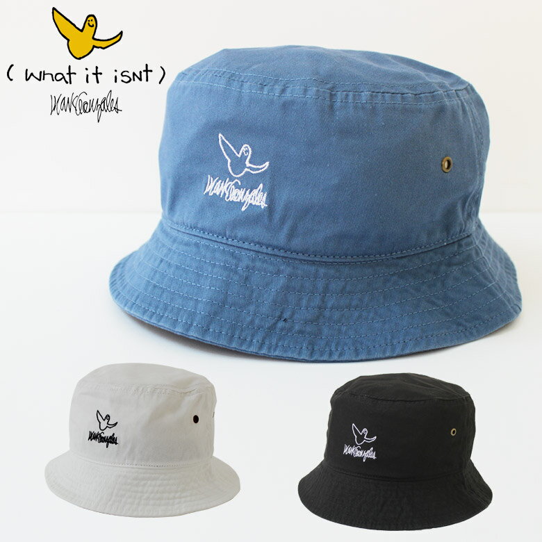 Rakuten - MARKGONZALES (ワットイットイズント) アートバイ マークゴンザレス 刺繍 バケット ハット / HAT ユニセックス Angel logo Bucket Hat かっこいい おしゃれ 人気 安い ブランド 通勤 通学 買い物 カジュアル メンズライク ユニセックス