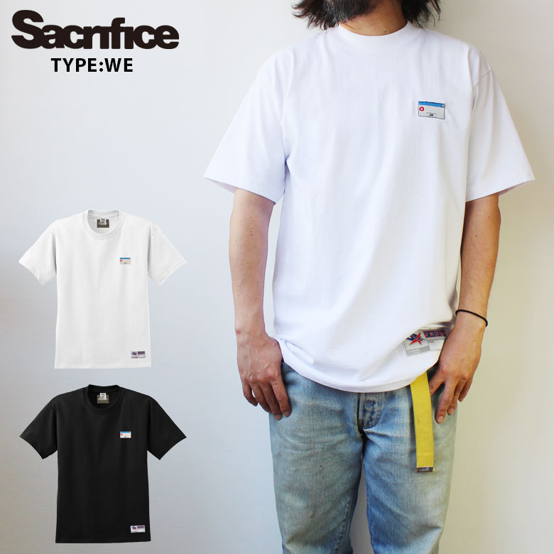 Sacrifice サクリファイス 大きいサイズ メンズ Tシャツ 半袖 Tシャツ M L XL 半袖Tシャツ エラーメッセージ デザイン プリント かっこいい おしゃれ 人気 安い ブランド ビッグサイズ ビッグシルエット グレー ビッグtシャツ 通勤 通学