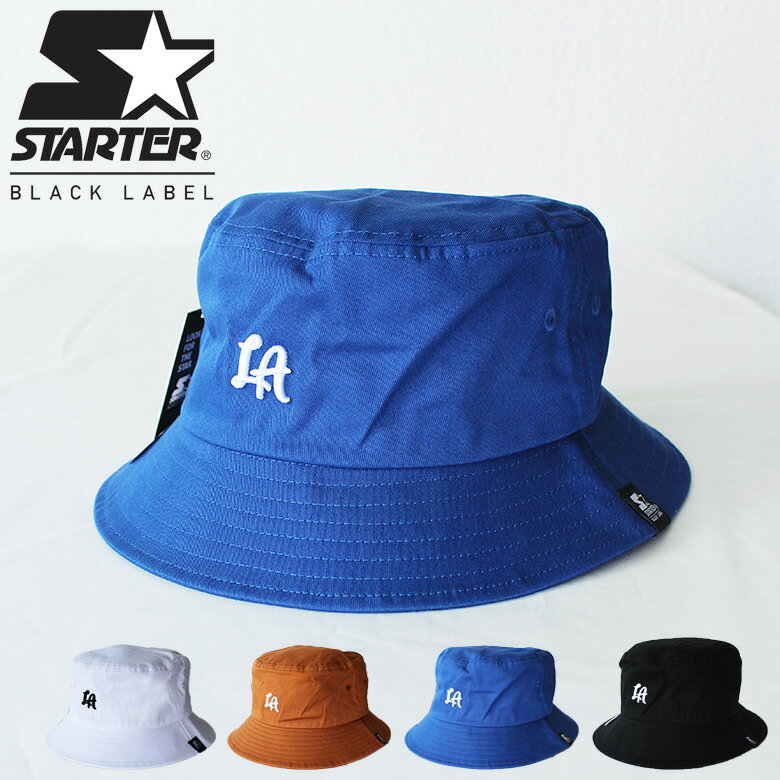 STARTER BLACK LABEL スターター ワンポイント バケットハット HAT LA ロサンゼルス メンズ レディース キャップ ユニセックス スケート スケーター ストリート かっこいい おしゃれ 人気 安い ブランド 通勤 通学 買い物 カジュアル メンズライク 人気 レア 春夏 秋冬