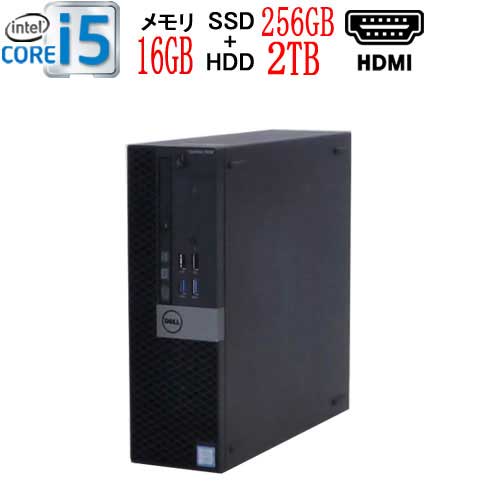 第6世代DELLOptiplex5040SFCorei56500メモリ16GB高速新品M.2NvmePCIeSSD256GB+H