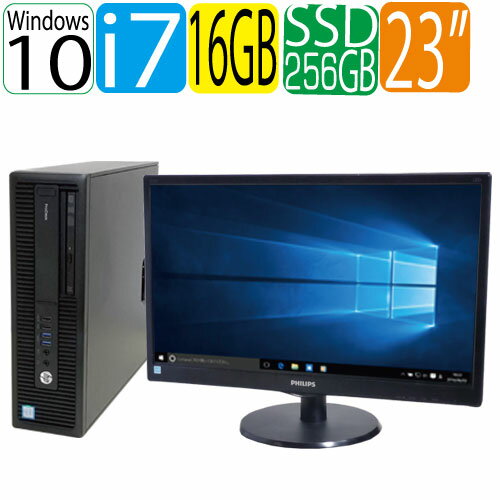 第6世代HPProDesk600G2SFCorei76700メモリ16GB高速新品SSD256GB+HDD1TBWindows1