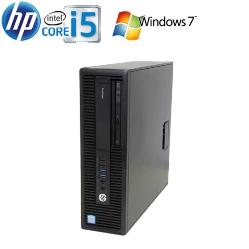 HP ProDesk 600 G2 SF Core i5 6500 メモリ8GB HDD500GB Windows7 Pro 64bit 中古パソコン デスクトップ 0563a-g2R 10249169 【商品番号：0563a-g2R】 ●CPU：第6世代 Core i5 6500(3.2GHz) ●メモリ：8GB ●HDD：500GB ●ドライブ：DVD-ROMドライブ ●OS：Windows7 Pro 64bit 高性能HP 600 G2 SF。 高性能ハイスペック第6世代Core i5プロセッサ搭載、ドライブはDVD-ROMドライブ内蔵、CD・DVDの再生に対応。 Windows7がPro 64Bitがセットアップ済。届いてすぐにお使いいただけます。 中古パソコン 製品仕様 メーカー型番 HP 600 G2 SF CPU Intel Core i5 6500(3.2GHz) (第6世代) (4コア4スレッド) メモリー 8GB(DDR4) 光学ドライブ DVD-ROM HDD 500GB LAN 有り(10/100/1000Base ギガビットLAN) 無線LAN 無し 内蔵スピーカ 有り 3.5mmスピーカー出力/マイク入力 USB3.0 前×2 /後×4 USB2.0 前×2 / 後×2 OS Windows7 Pro 64bit(Windows10ダウングレード) グラフィック プロセッサ内蔵(Intel HD Graphics) モニター接続端子 ミニD-Sub15ピン/DisplayPort ×2 シリアルポート RS-232C D-sub9ピン(オス)×1 PC本体サイズ (W×D×H) 100×379×338 mm 重量約6.9kg 付属品 ・電源コード(リカバリーはありません) 一ヶ月保証。