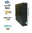 HP 600 G4 SF 8世代 Core i7 8700 メモリ128GB