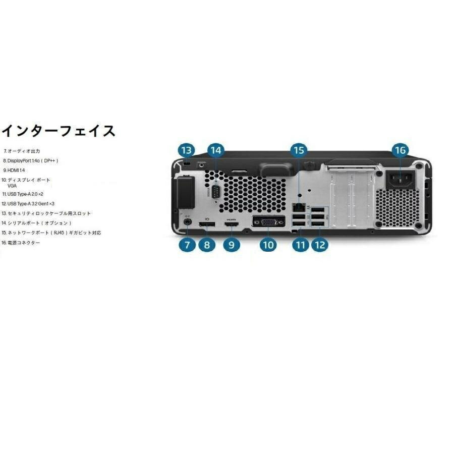 【ポイント5倍】美品 HP 400 G9 SF 12世代 Core i7 メモリ 16GB 32GB 新品M.2NvmeSSD 256GB 512GB 1TB 2TB 4TB office 3画面4画面最大5画面対応 デスクトップパソコン Windows11 Pro 中古パソコン PC Win11 4K 対応 800 600 モニタ セット 2024 選択可 13世代 d-506 3