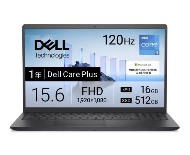 新品 DELL ノートPC Dell 15 DC15250 ND65-GHM3B[15.6型 | フルHD | Core i5 | 16GB | 512GB | Windows 11 | Officeオプ付