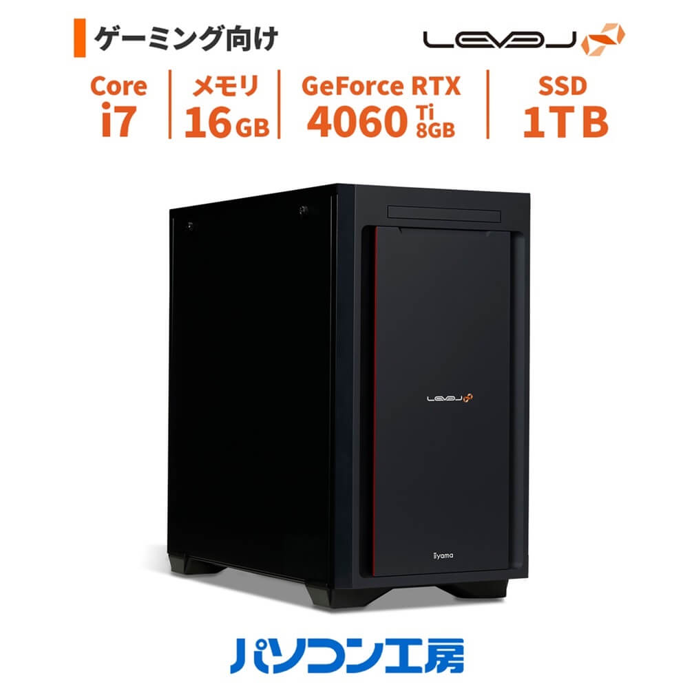 3ǯݾ ߥPC  Core i7-13700F/RTX 4060 Ti/16GB/1TB SSD/Windows 11