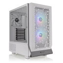 Thermaltake Ceres 300 TG ARGB Snow CA-1Y2-00M6WN-00 冷却性能に優れたミドルタワー型PCケース ホワイト