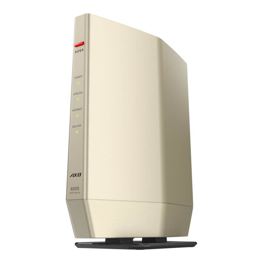 BUFFALO WSR-6000AX8P/DCG Wi-Fi 6 対応ルーター プレミアムモデル シャンパンゴールド