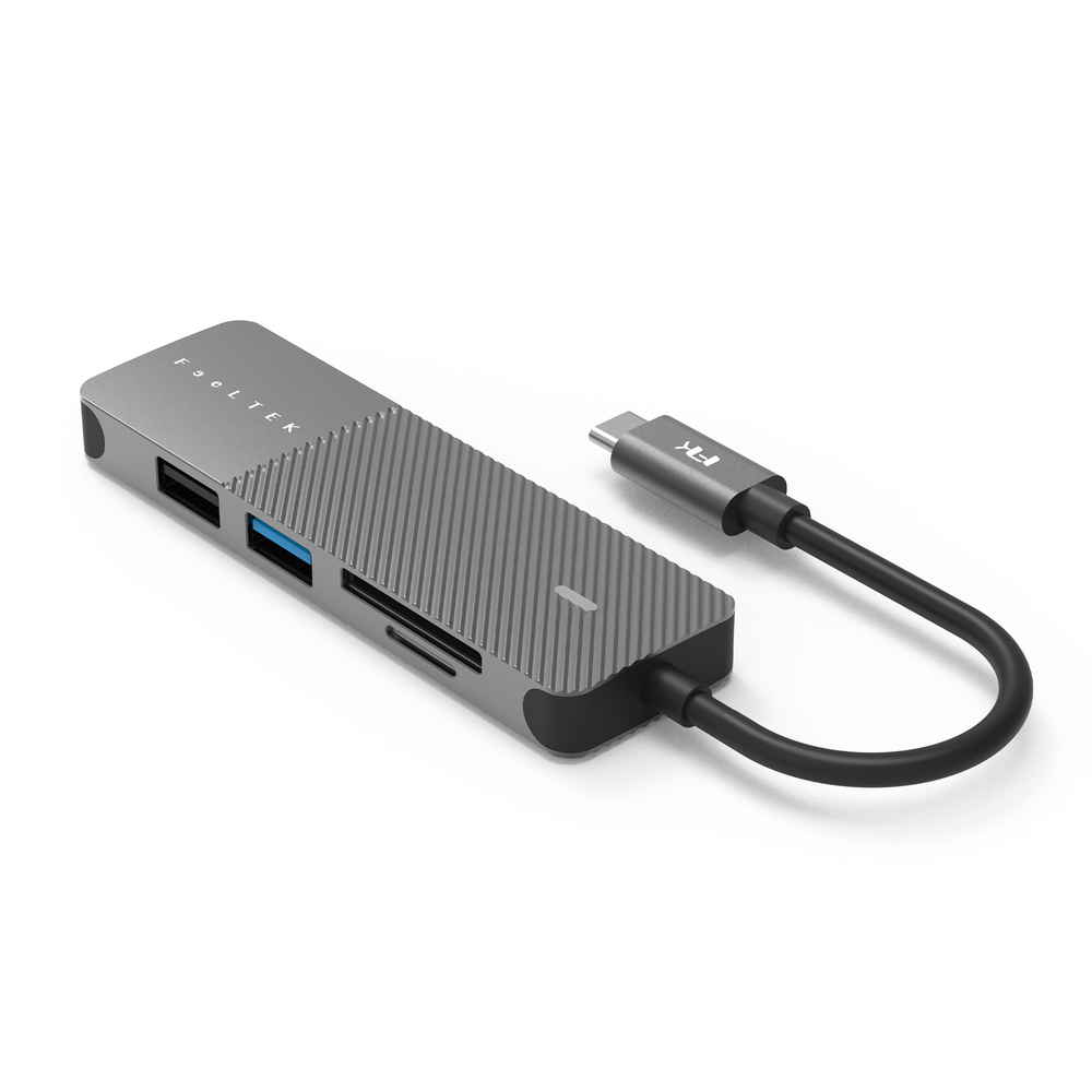 FeeLTEK HCM005AP2F ThuXgdグHDMIڂōő5|[g܂Ŋg\ȒyHUBuPortable 5-in-1 USB-C Hubv