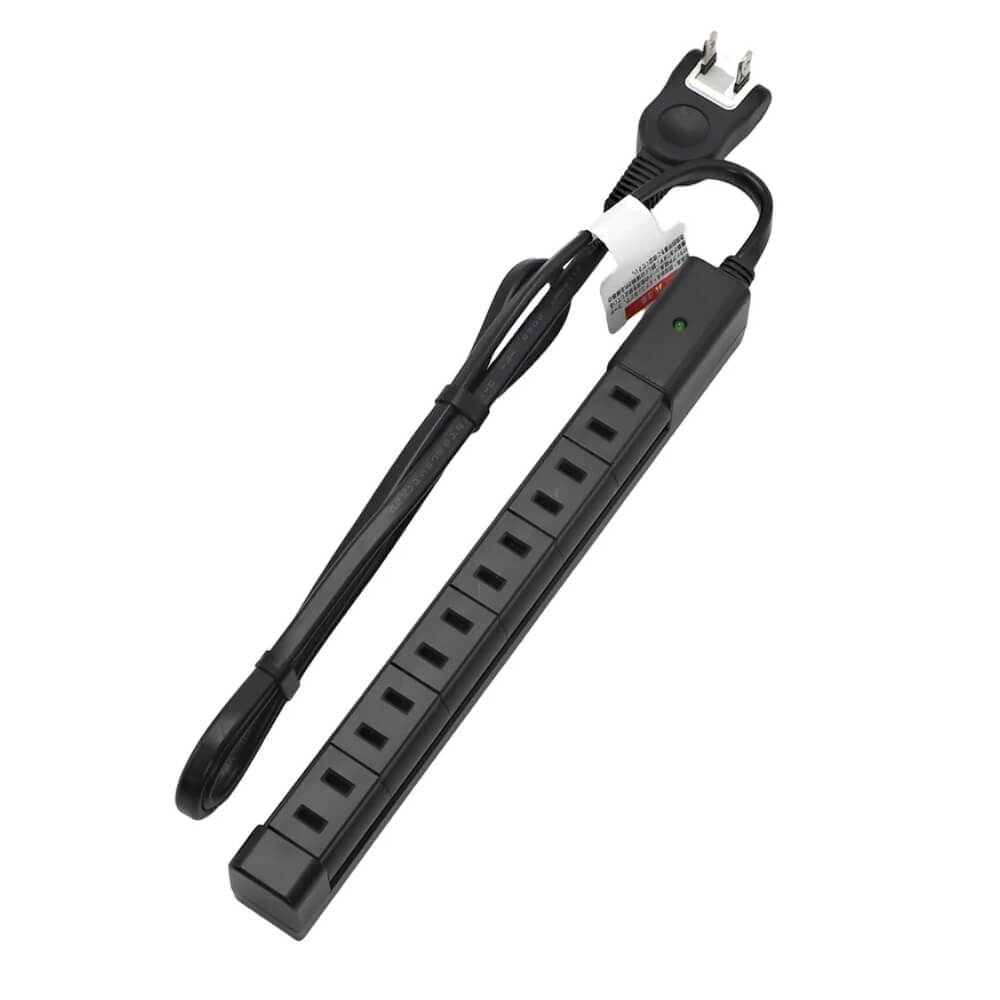 STAR★LIGHT SK-6KRT01BK くるっと回って、3方向から無駄なく差せる 回転スリムタップ 6個口 1m ブラック