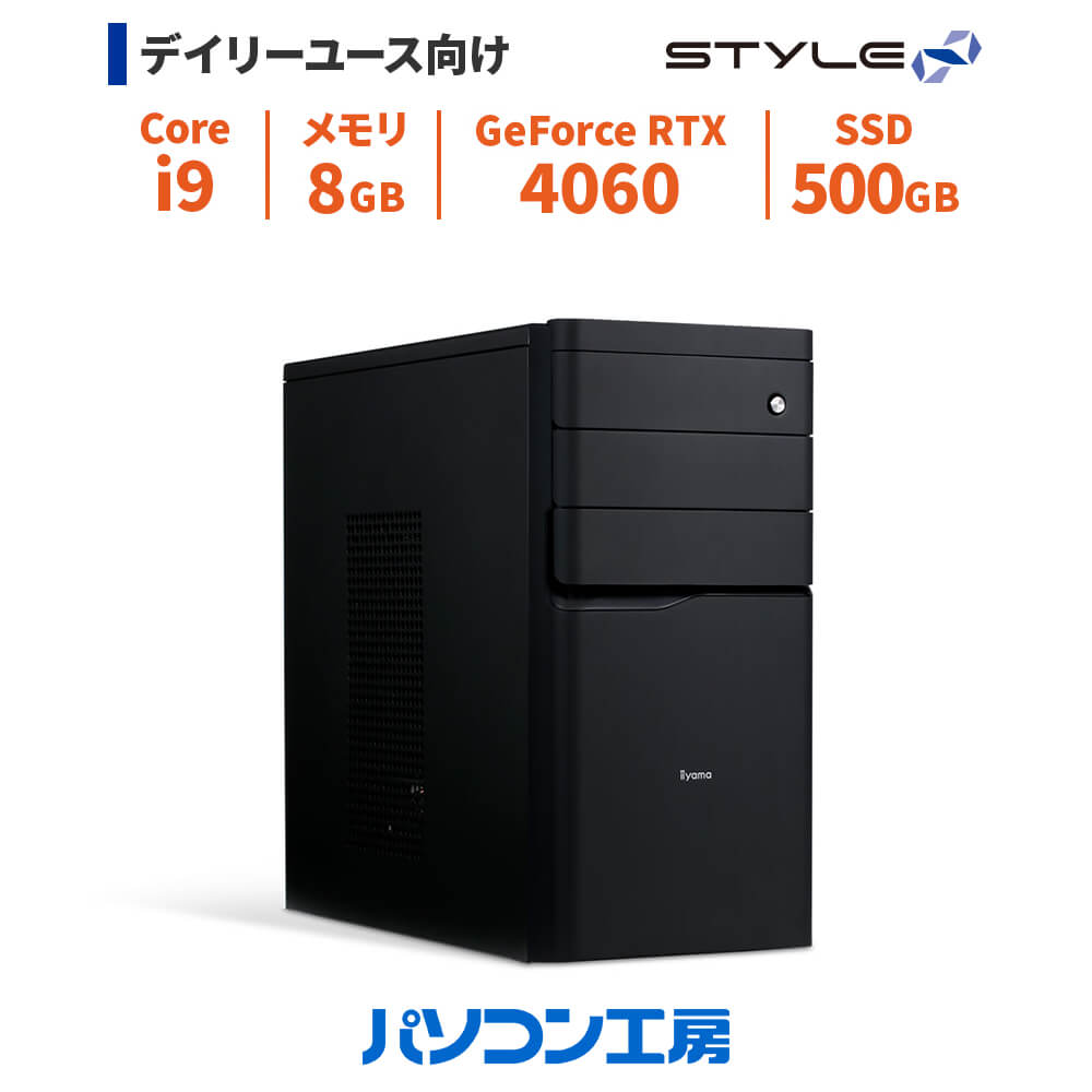 デスクトップパソコン 新品 Core i9-14900/RTX 4060/8GB/500GB SSD/Windows 11 BTO