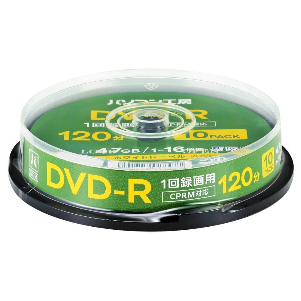 UNITCOM UNI-VHR12JP10S DVD-R 10枚スピンド