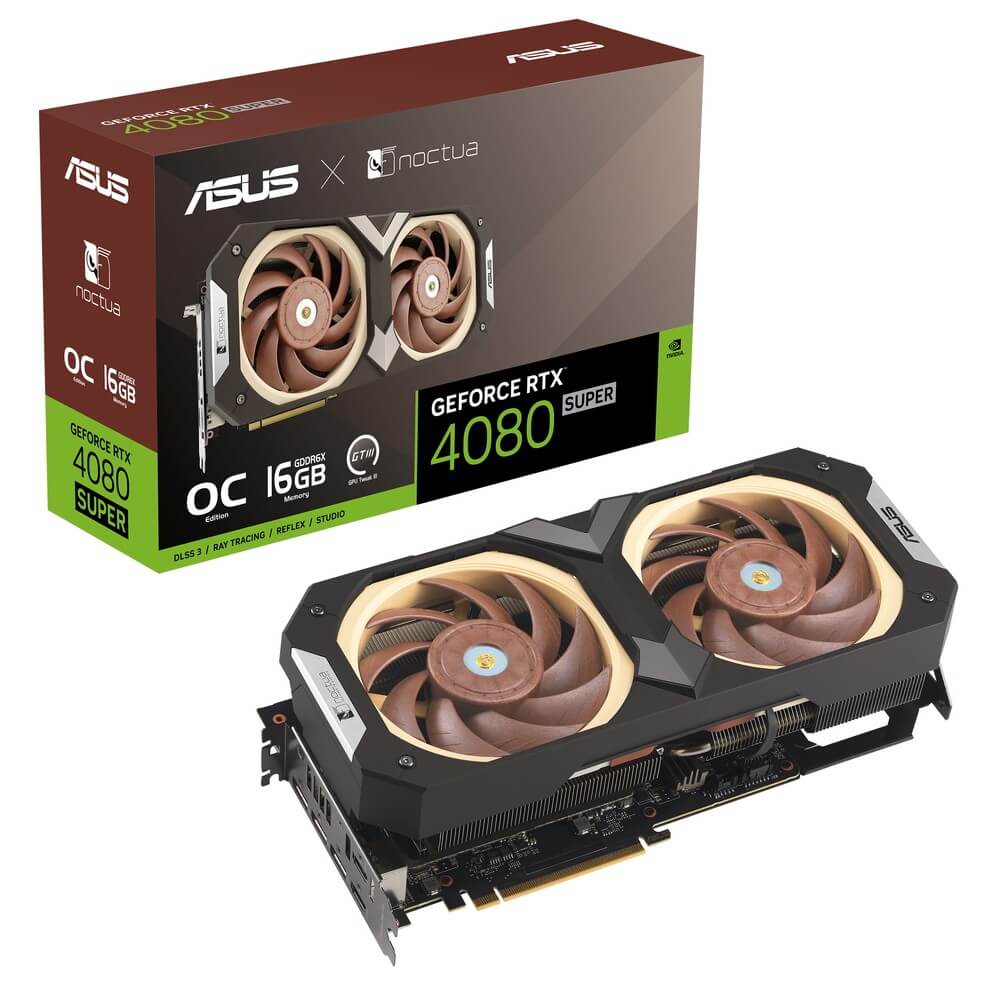 ASUS RTX4080S-O16G-NOCTUA GeForce RTX 4080 SUPER 搭載 Noctuaコラボ グラフィックスカード