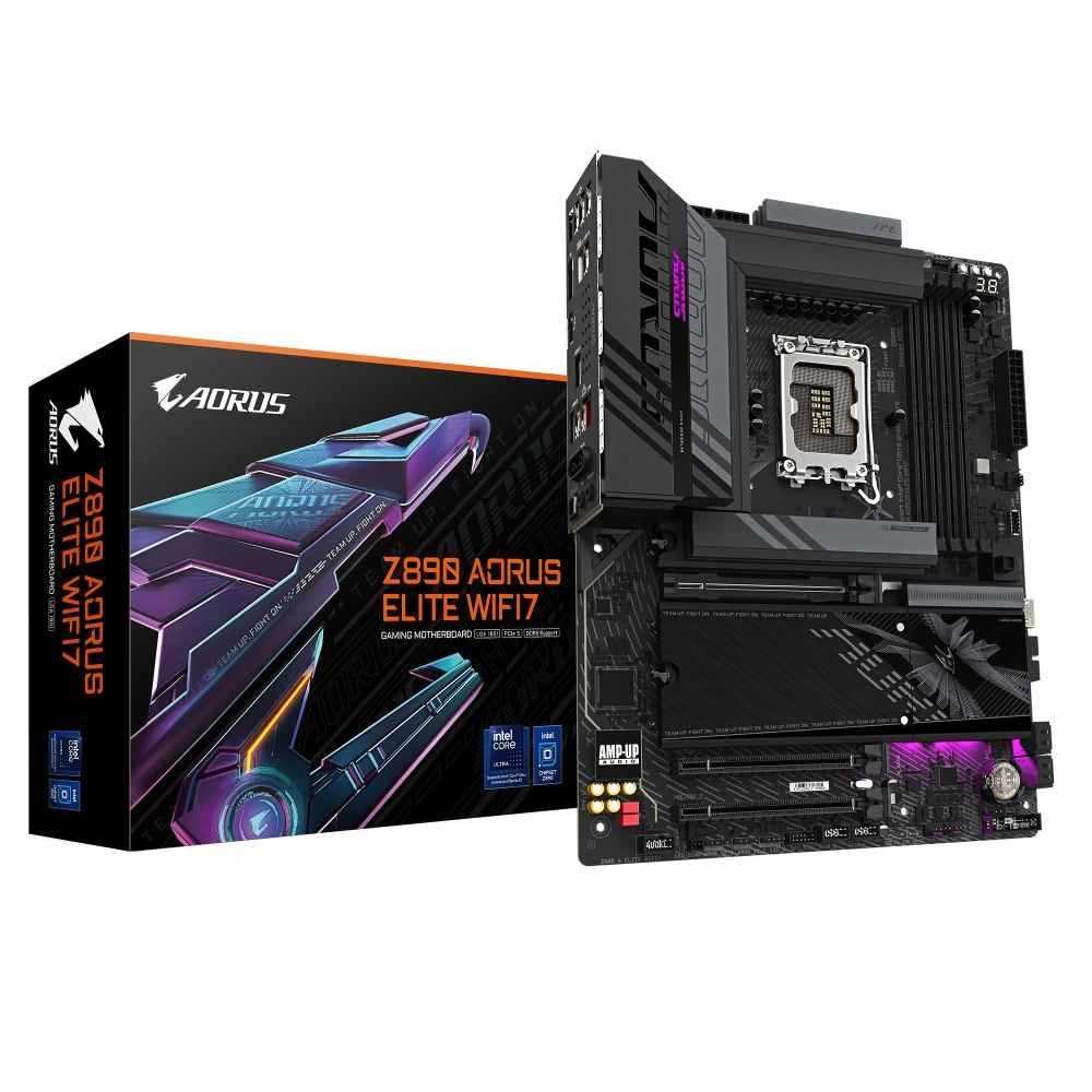 GIGABYTE Z890 AORUS ELITE WIFI7 Intel Z890チップセット搭載、Intel Core Ultra プロセッサー (Series2) に対応したATXマザーボード