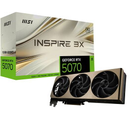 MSI GeForce RTX 5070 12G INSPIRE 3X OC NVIDIA GeForce RTX 5070搭載 グラフィックスカード