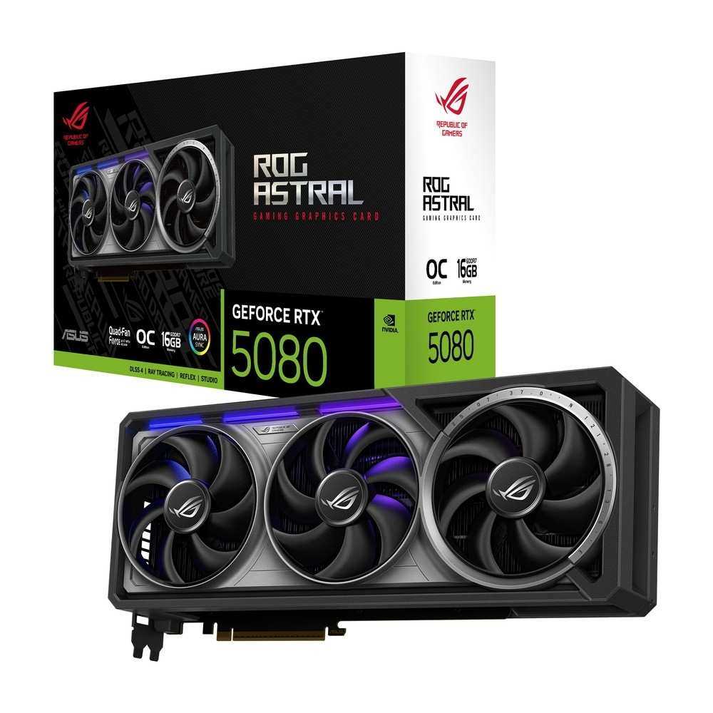 ASUS ROG Astral GeForce RTX 5080 16GB GDDR7 OC Edition NVIDIA GeForce RTX 5080搭載 グラフィックスカード