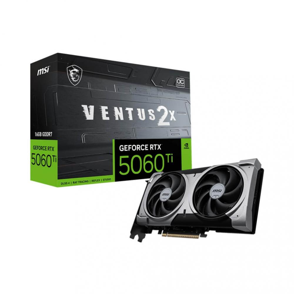 MSI GeForce RTX 5060 Ti 16G VENTUS 2X OC PLUS NVIDIA GeForce RTX 5060 Ti グラフィックスカード 16GB GDDR7 メモリ搭載モデル