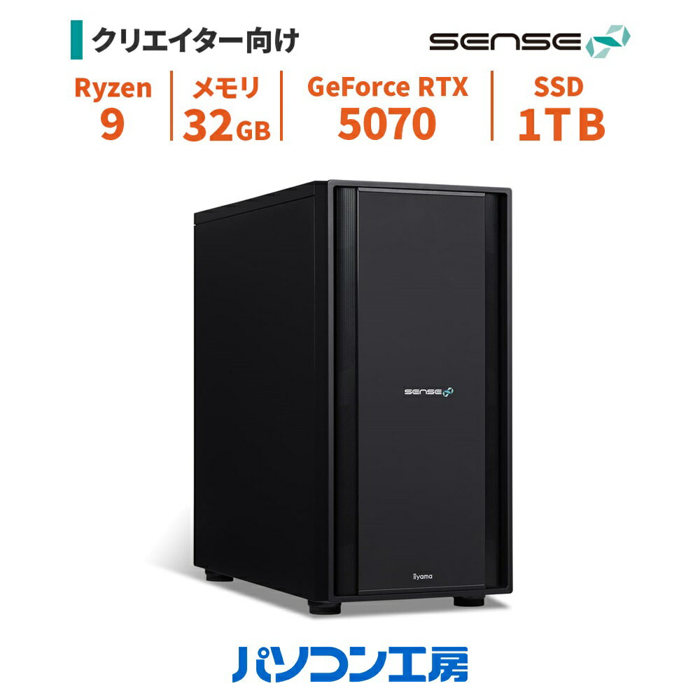 デスクトップパソコン 新品 Ryzen 9 9950X+水冷/RTX 5070/32GB/1TB SSD/Windows 11 BTO